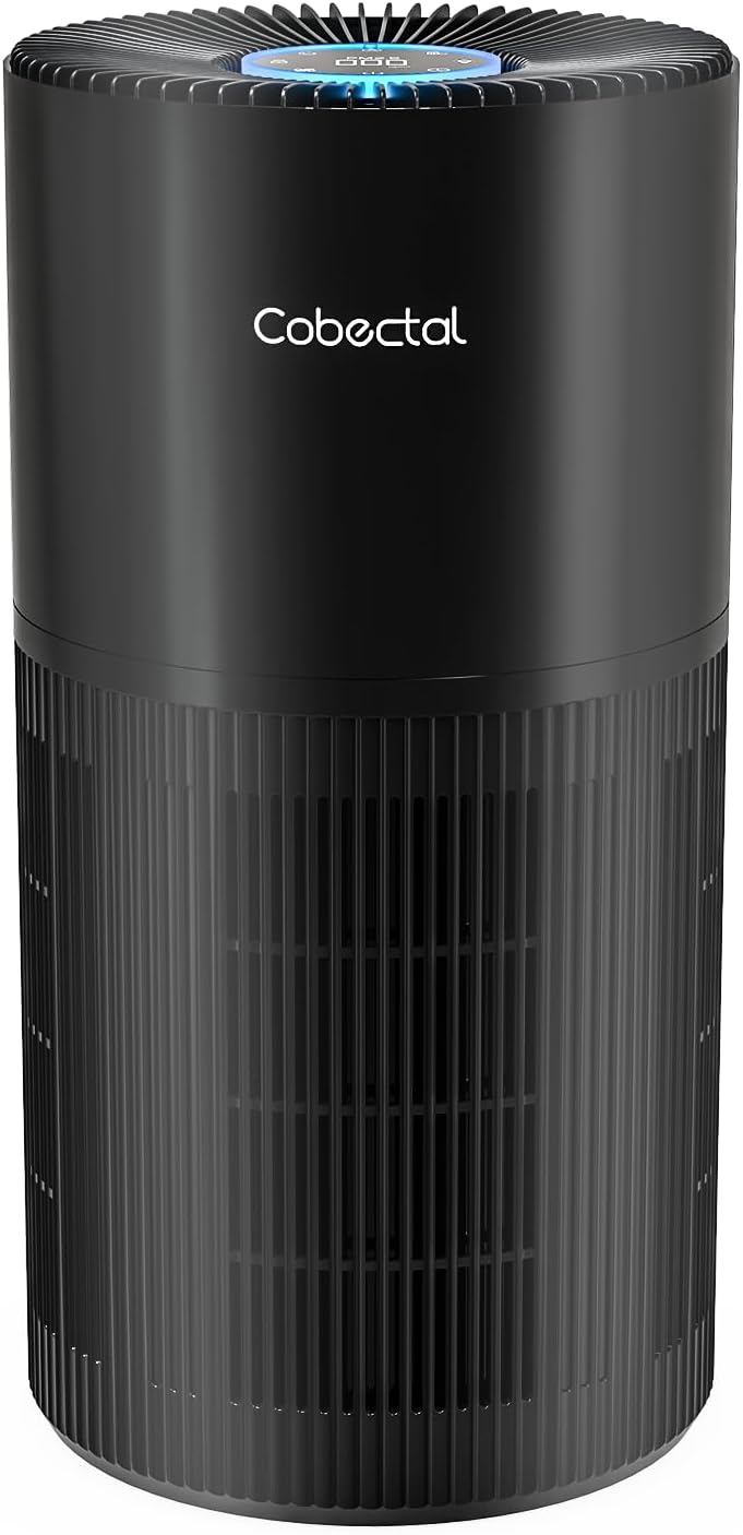 Cobectal Purificadores de aire para habitaciones grandes con filtro 3 en 1