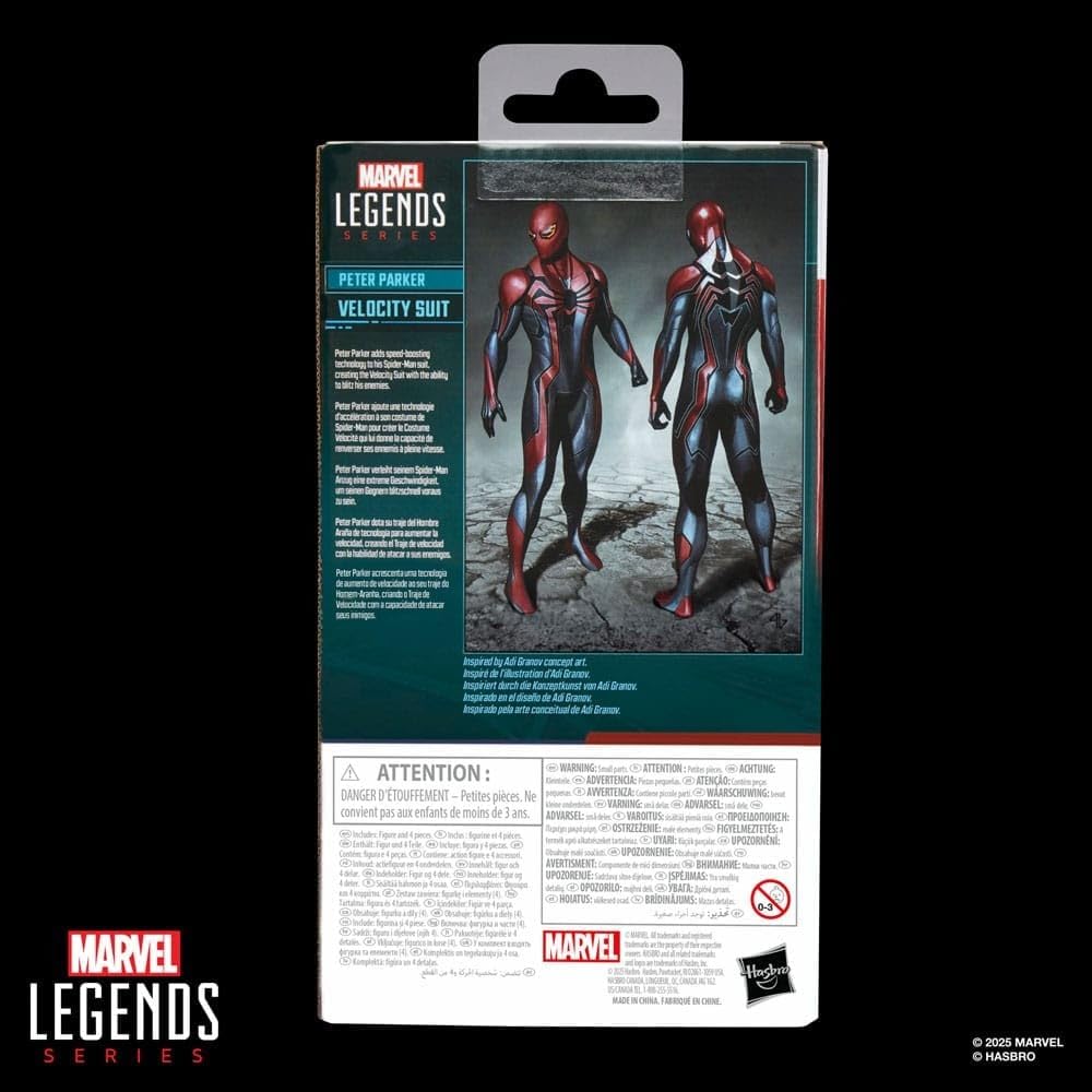 Marvel Legends Series Gamerverse Traje de Velocidad Peter Parker, F...