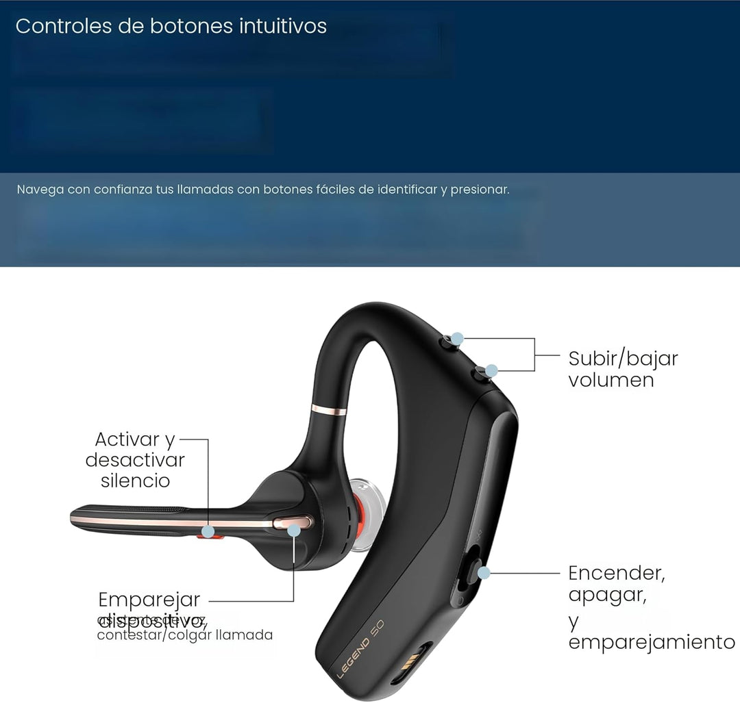 Poly Voyager Legend 50 - Auriculares Bluetooth - Auriculares inalám...