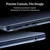 Soonjet Compatible con MacBook Air 15 pulgadas, funda M4 2025 2024...