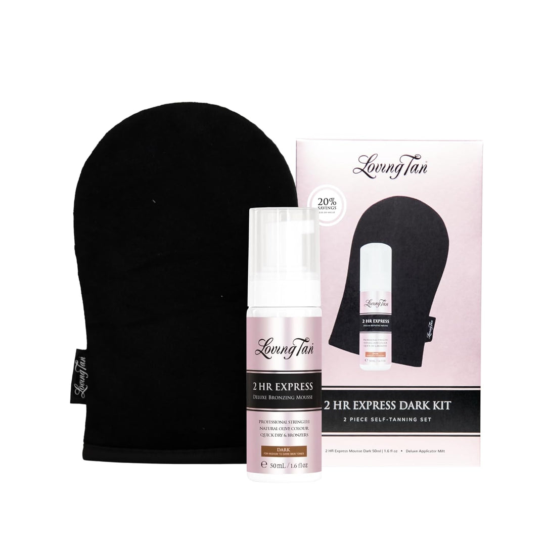 Loving Tan Kit de autobronceado express de 2 horas en tamaño de via...