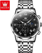 OLEVS Reloj multifunción para hombre, cronógrafo luminoso impermeable con