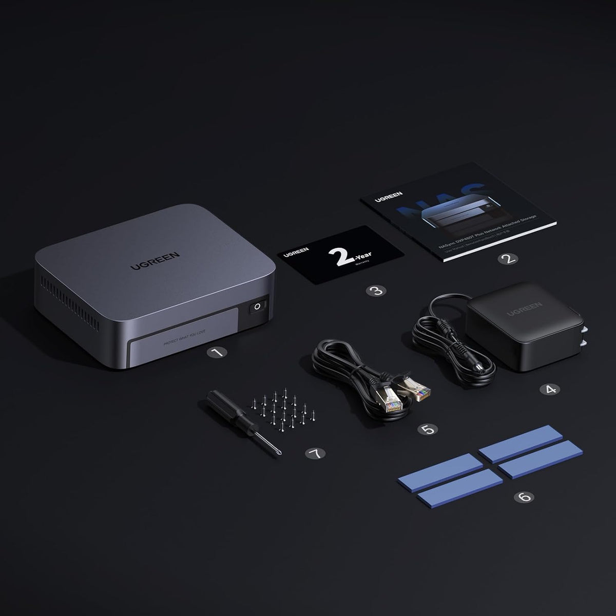 UGREEN NAS DXP480T Plus NAS SSD All-Flash de 4 bahías, CPU Intel i5...