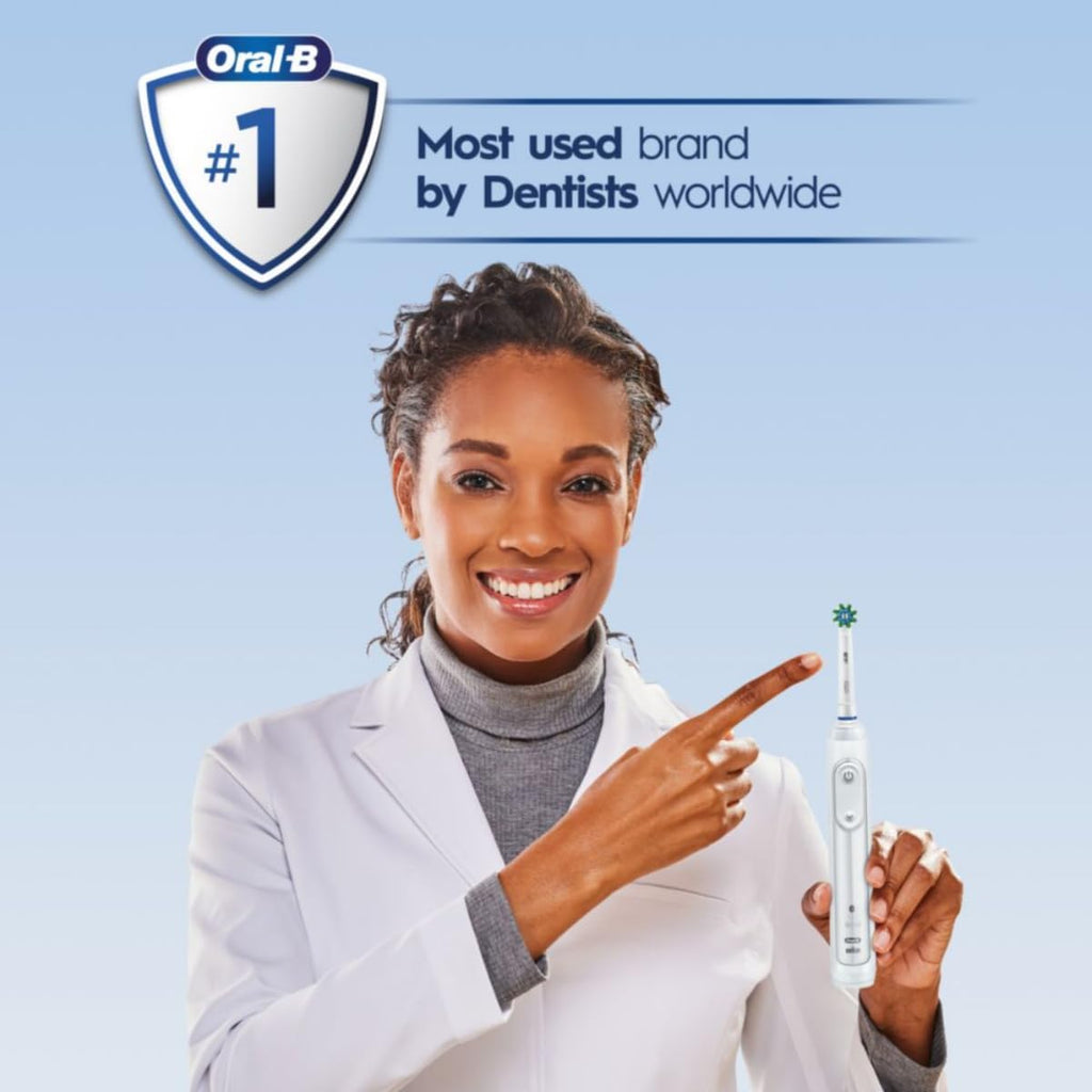 Oral-B Pro 5000 Smartseries - Cepillo de dientes eléctrico, cepillo para polvo de dientes blanco., White Edition.
