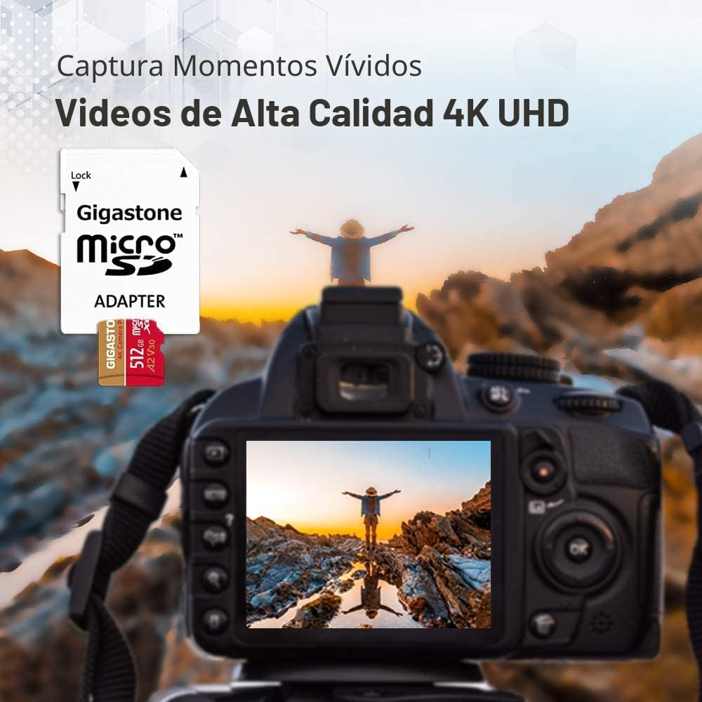 Recuperación de datos de 5 años: tarjeta micro SD de 512 GB, cámara...