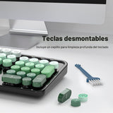 SQMD Combo de teclado y ratón inalámbricos, teclado de máquina de e...