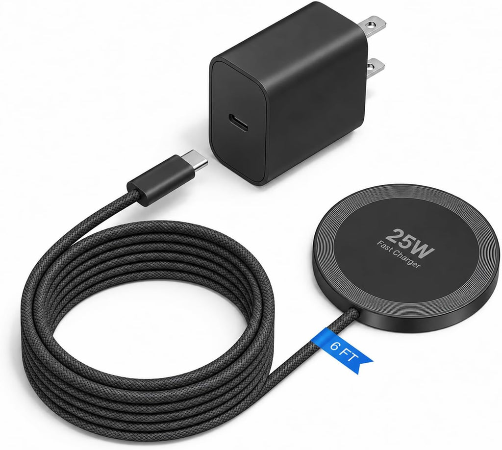 Cargador rápido 25W magnético inalámbrico USB C carga para Apple MagSafe