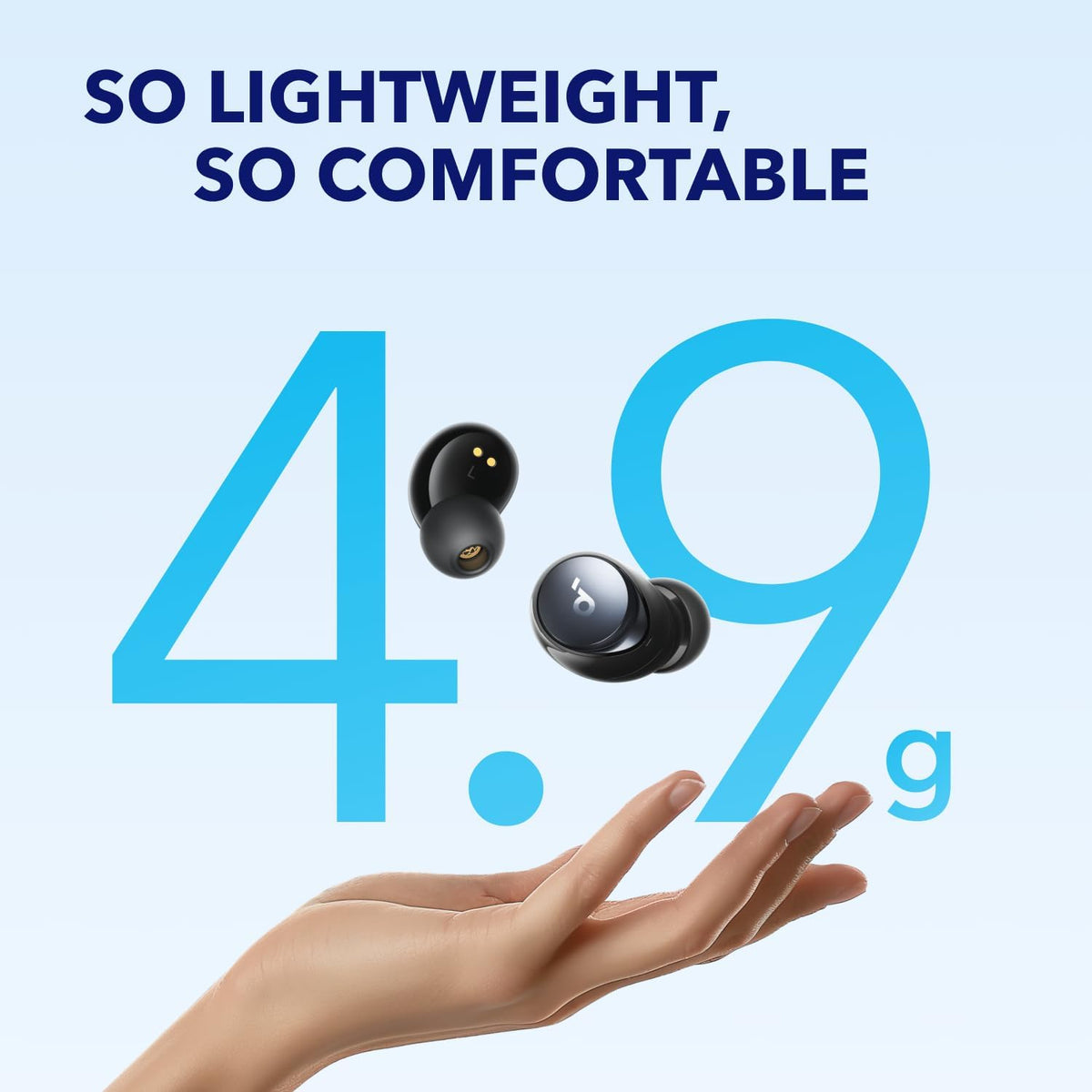 Soundcore de Anker Space A40 Auriculares inalámbricos con cancelación activa de ruido, Negro