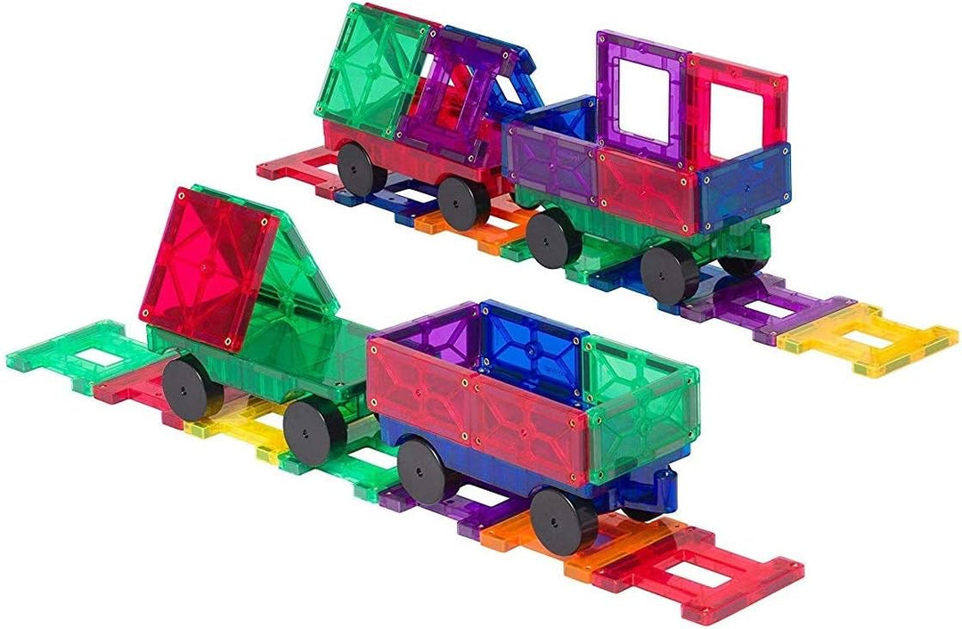 Playmags Juego de coche de 2 piezas: con imanes más fuertes, juguet...