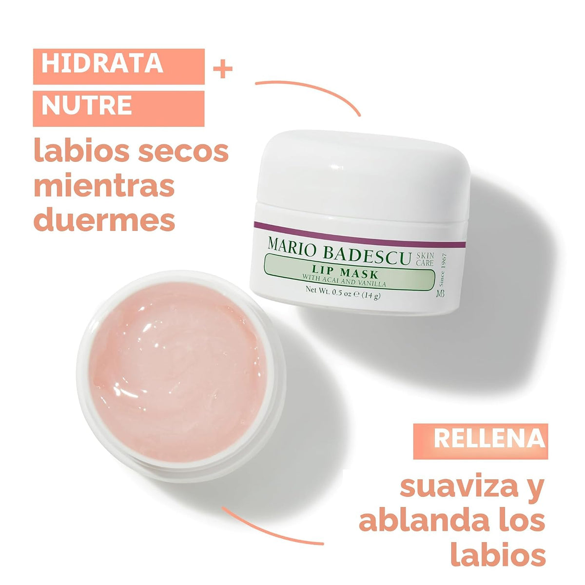 Mario Badescu Máscara labial, tratamiento de labios durante la noch...