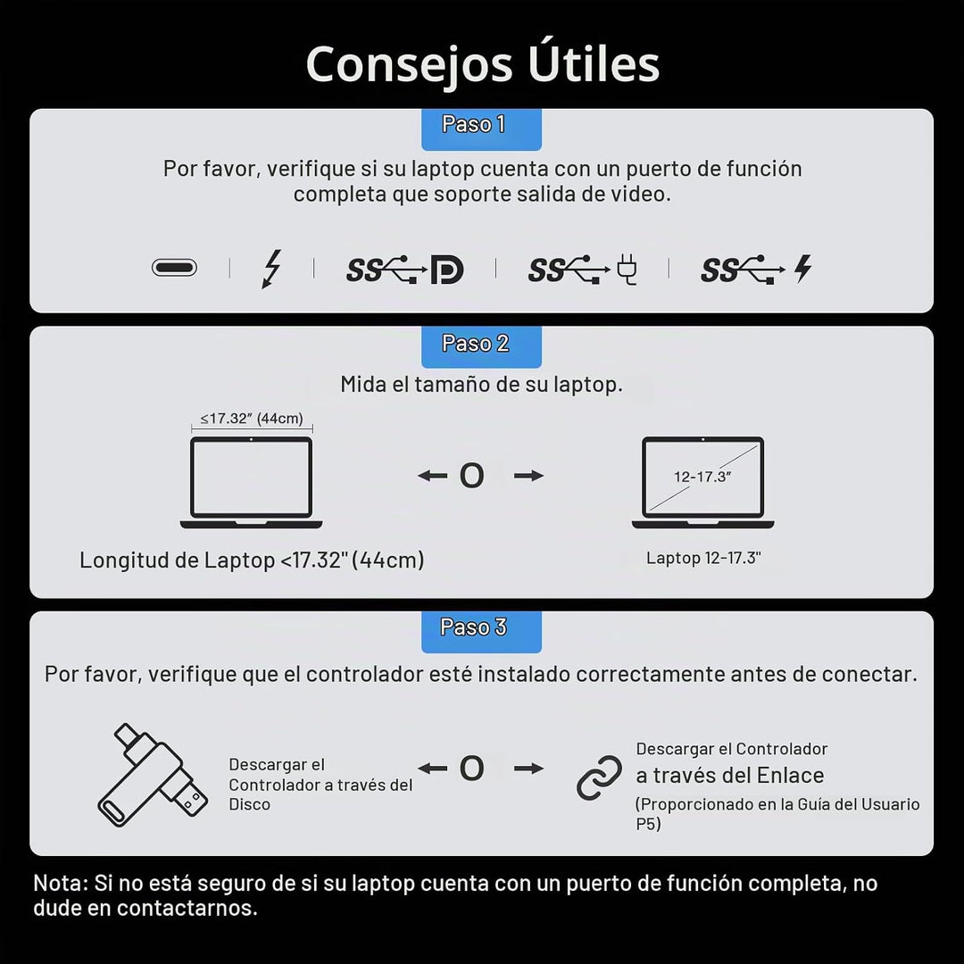 KYY Extensor de pantalla para portátil de 15,6", monitor portát...