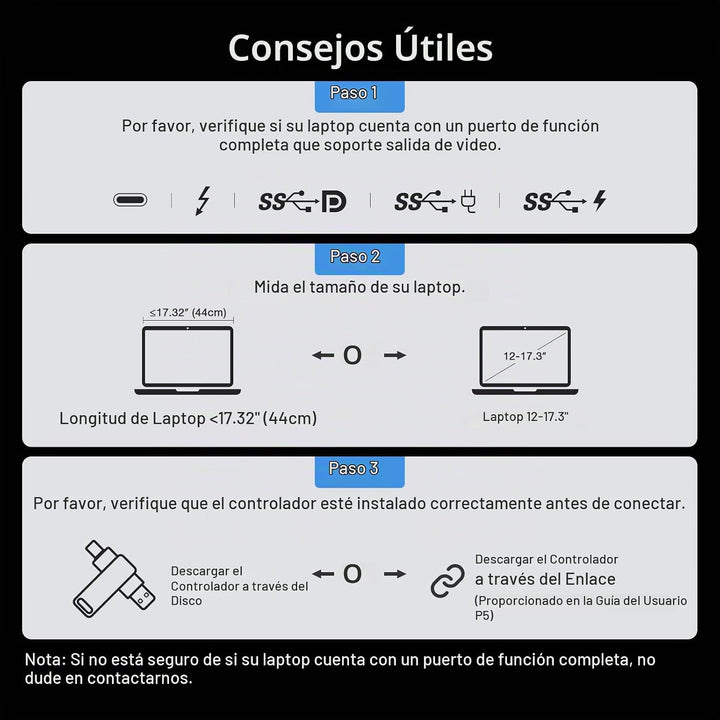 KYY Extensor de pantalla para portátil de 15,6", monitor portát...