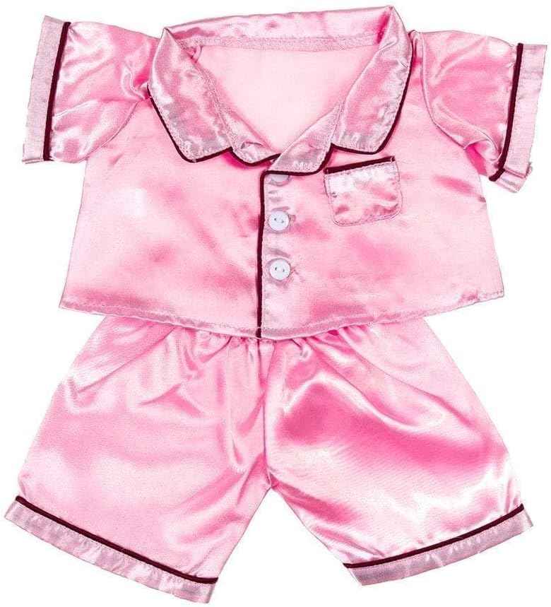 Plush Toys Wonderland Se adapta a pijamas de satén rosa de