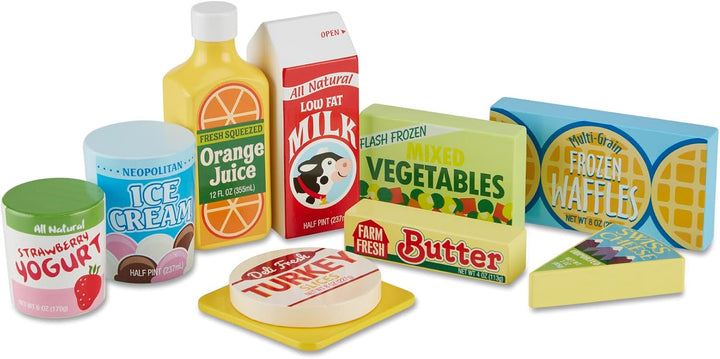 Melissa &amp; Doug, conjunto de alimentos de nevera, Anaranjado | 9...