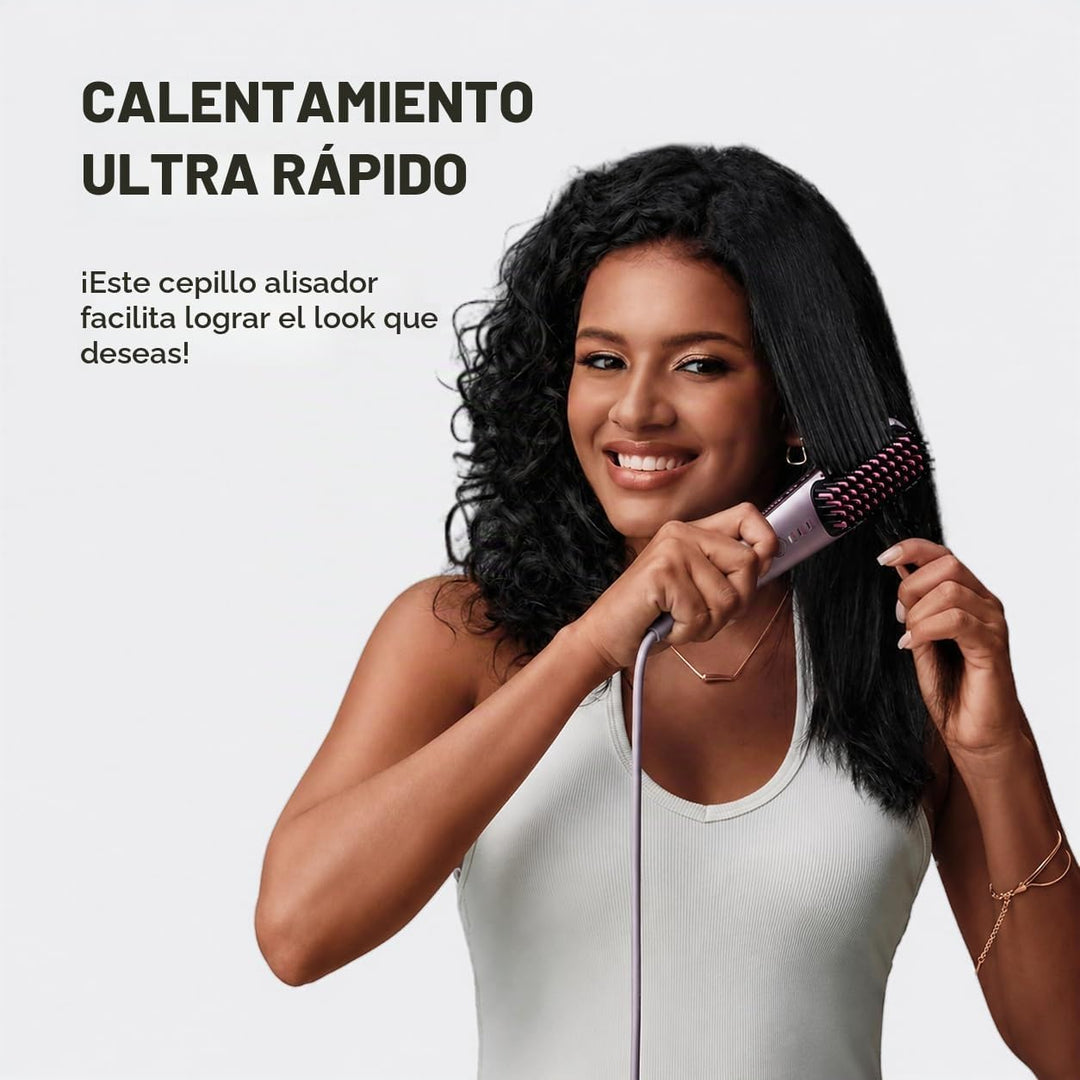 Beautigo Mini cepillo iónico alisador de pelo, oro rosa | No tiene...