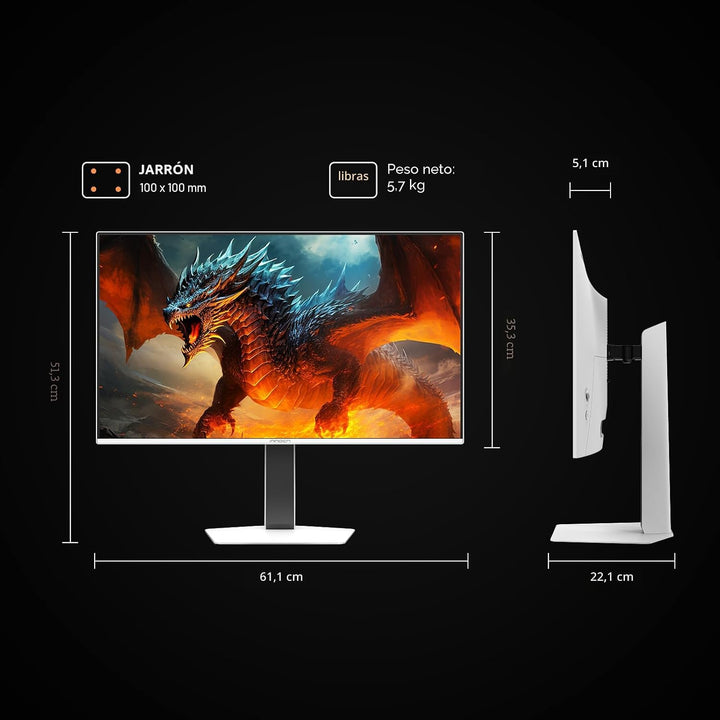 INNOCN 27" QD-OLED 2K QHD 2560 x 1440P 280Hz 240Hz PC Monitor de co...