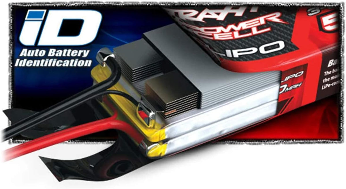 Traxxas 2996X - Batería Power Cell 4S 14.8V LiPo / Paquete Completo con Cargador iD