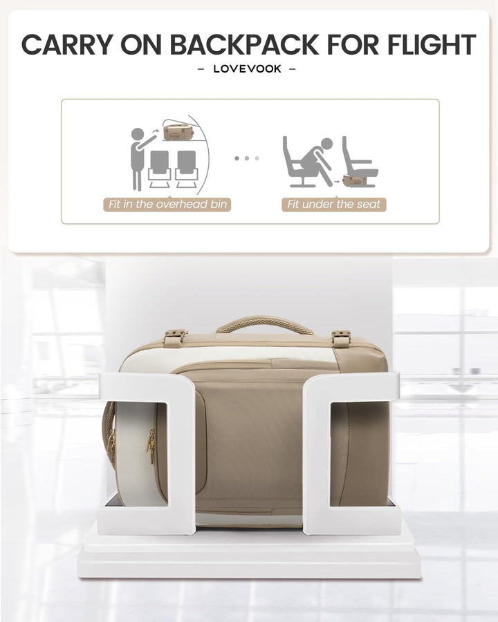 LOVEVOOK Mochila de viaje de 40 L para mujeres y hombres, mochila g...