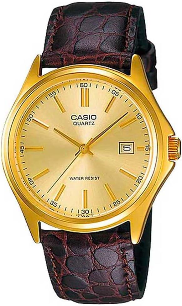 Casio General Relojes Hombre Correa Moda MTP-1183Q-9ADF - WW, Blanco, Reloj analógico, reloj de cuarzo, movimiento de cuarzo