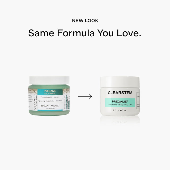 CLEARSTEM PREGAME - Mascarilla iluminadora con exfoliante facial AH...