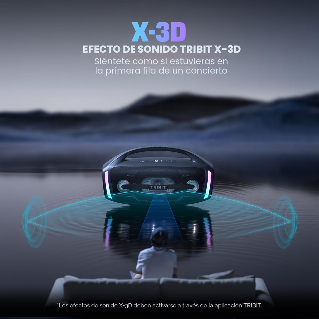 Tribit - Bocina Bluetooth StormBox Blast 2, altavoz inalámbrico por...