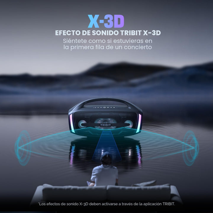 Tribit - Bocina Bluetooth StormBox Blast 2, altavoz inalámbrico por...