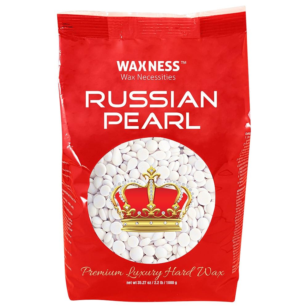 Waxness Russian Pearl - Perlas de cera dura de 2.2 libras (2.2 lbs)...