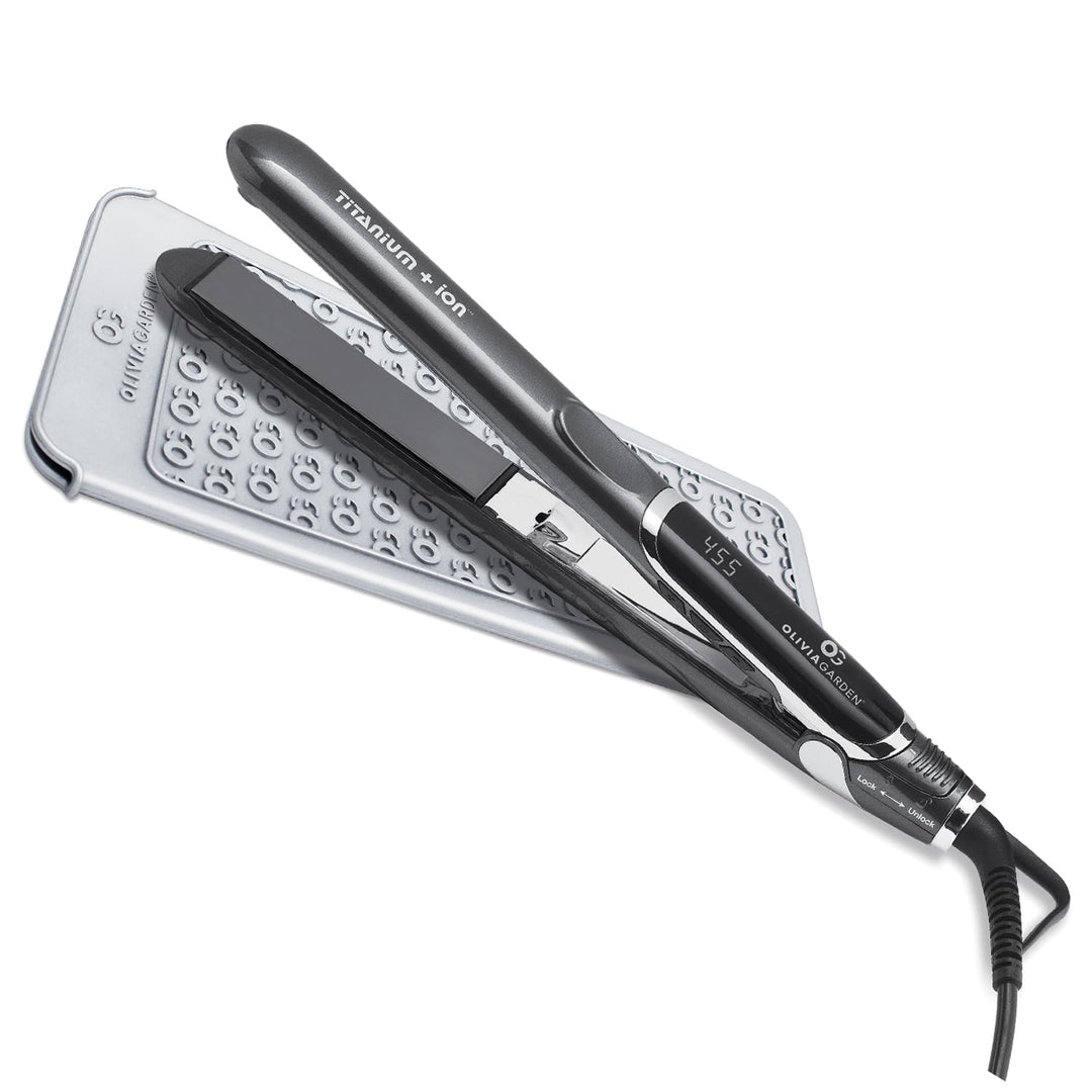 Olivia Garden Titanium + Ion Professional Flat Iron - Hair Straight...