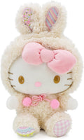 Peluche Kawaii de caricatura de conejito de dibujos animados, juguetes suaves de peluche de conejo, juguete de peluche de animales de peluche, regalos de cumpleaños para niñas y niños (L)