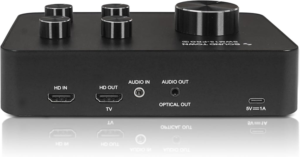 Sound Town Sistema mezclador de karaoke con micrófono inalámbrico de 16 canales, compatible con HD ARC, óptico (Toslink), Smart TV, caja de medios, PC, Bluetooth, barra de sonido, receptor, AUX (SWM15