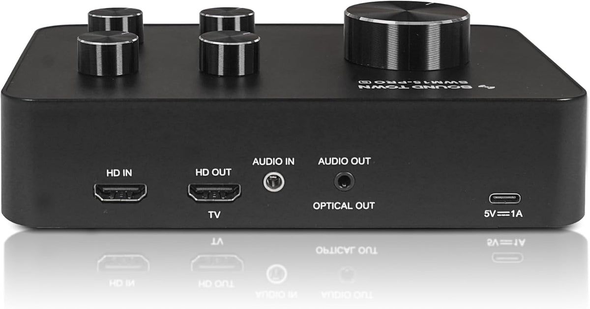 Sound Town Sistema mezclador de karaoke con micrófono inalámbrico de 16 canales, compatible con HD ARC, óptico (Toslink), Smart TV, caja de medios, PC, Bluetooth, barra de sonido, receptor, AUX (SWM15