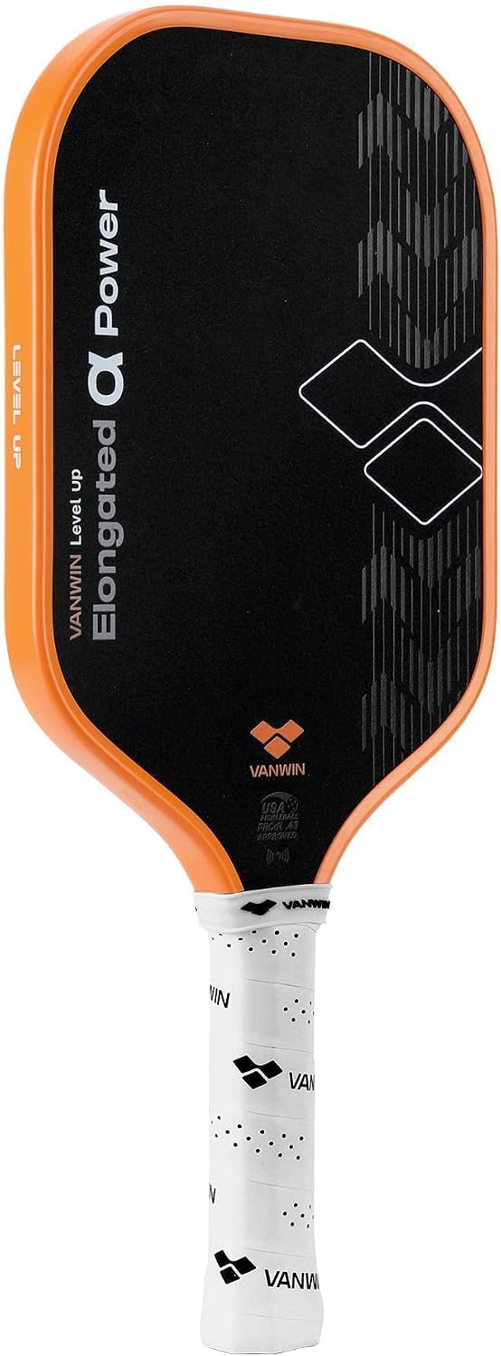 VANWIN Raqueta de Pickleball de Fibra de Carbono con Grano de Carburo de Silicio USAPA