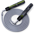 Hererope - Cuerdas de saltar con peso para hombres y mujeres, cuerda de saltar de 1/2 libra con rodamiento de bolas, agarre antideslizante, cable de acero duradero, cuerda de saltar pesada diseñada