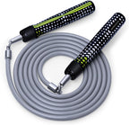 Hererope - Cuerdas de saltar con peso para hombres y mujeres, cuerda de saltar de 1/2 libra con rodamiento de bolas, agarre antideslizante, cable de acero duradero, cuerda de saltar pesada diseñada