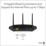 NETGEAR Router WiFi 6 de 4 flujos (R6700AXS) - con seguridad de Int...