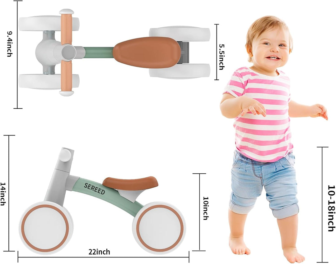 SEREED - Bicicleta de equilibrio para bebés de 1 año, niños y niñas...