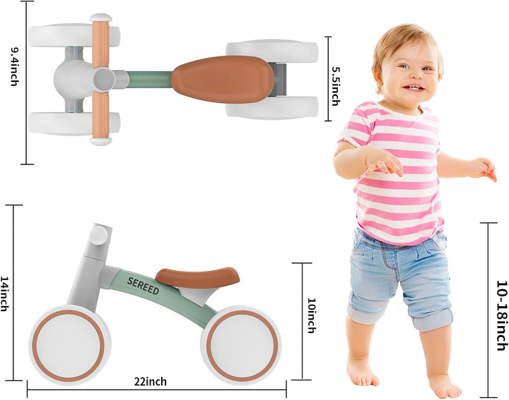 SEREED - Bicicleta de equilibrio para bebés de 1 año, niños y niñas...