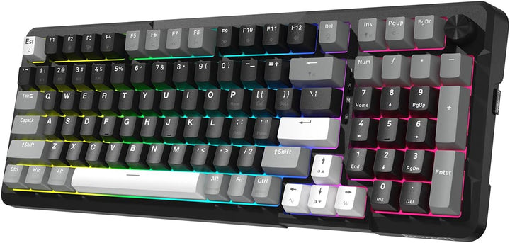 Redragon K742 Teclado Mecánico Inalámbrico para Juegos con Perilla,...