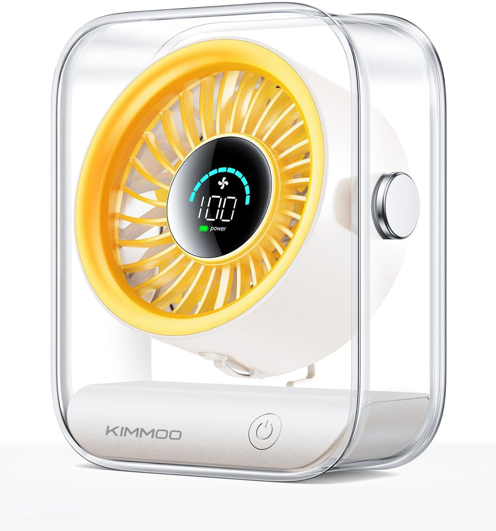 KIMMOO Ventilador de escritorio USB, ventilador de mesa silencioso...
