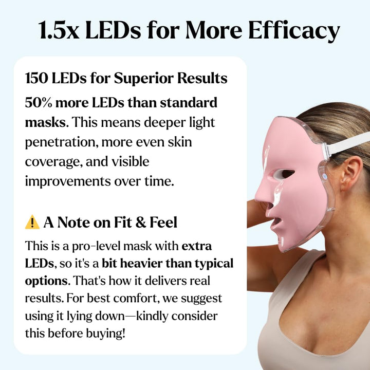 VogueNow Máscara facial con luz LED, kit de spa de primera calidad...