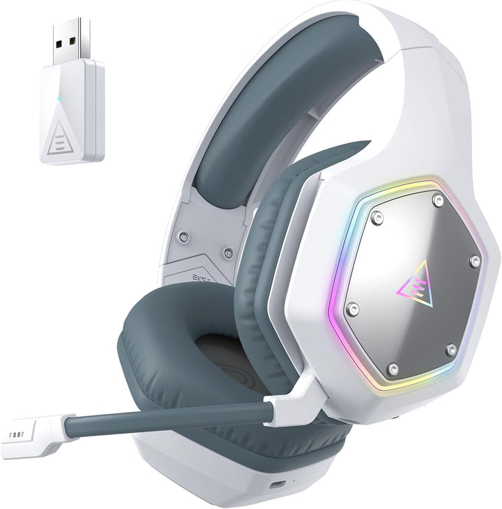EKSA E1000WT Wireless Gaming Headset,2.4GHz USB Gaming Headphones w...
