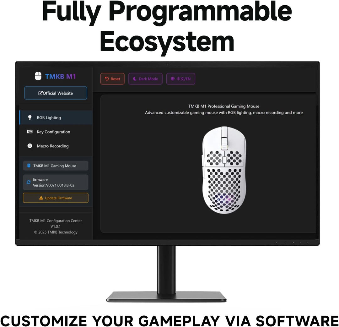 TMKB - Mouse inalámbrico para juegos, sensor óptico de 24000 DPI, b...