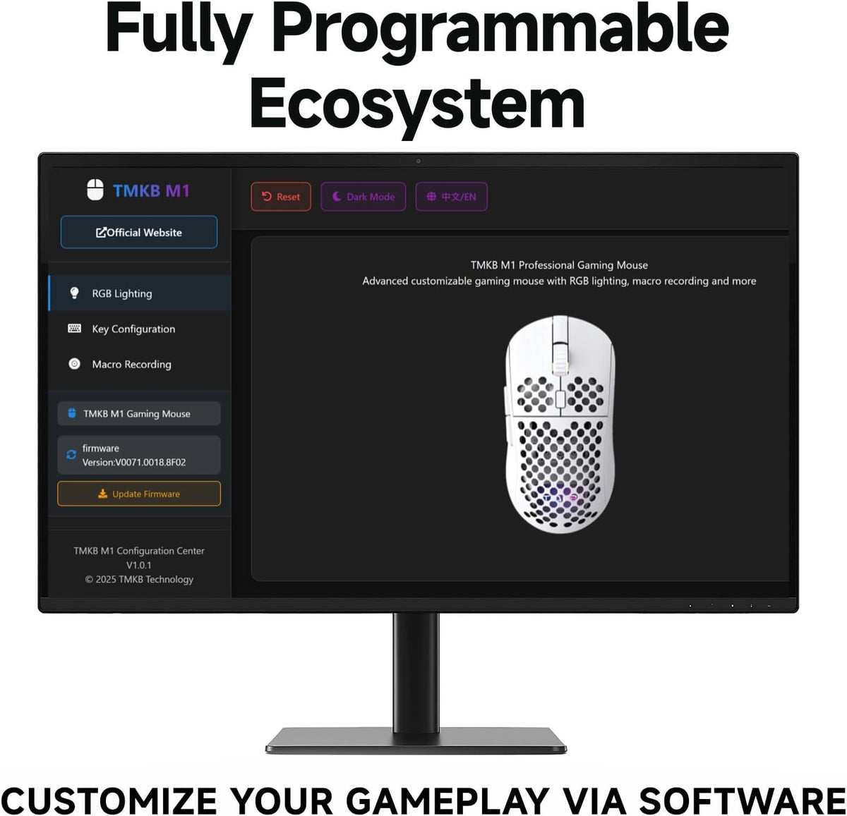 TMKB - Mouse inalámbrico para juegos, sensor óptico de 24000 DPI, b...