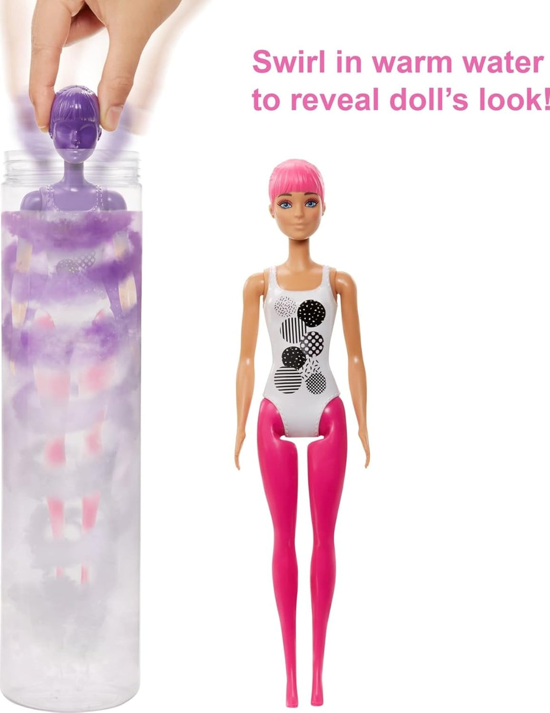 Barbie Muñeca y accesorios de revelación de color, serie de bloques...
