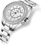 OLEVS Relojes para Mujeres Lujo Diamante con Fecha Analógico Cuartz para Mujer