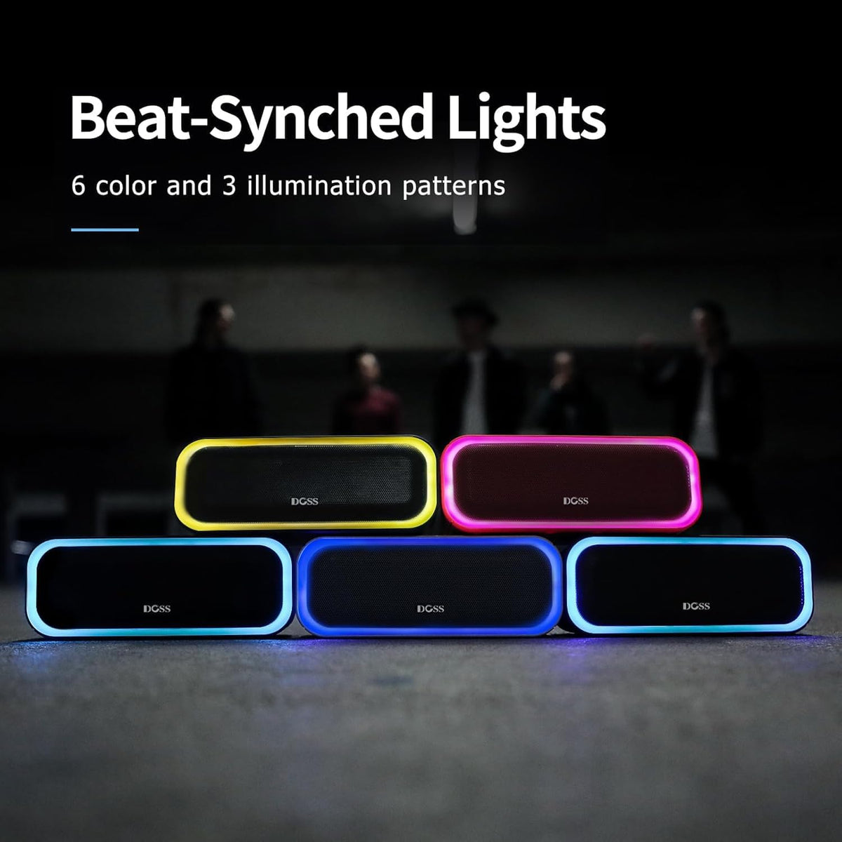 DOSS Bocina SoundBox Pro Bluetooth inalámbrica portátil con sonido...