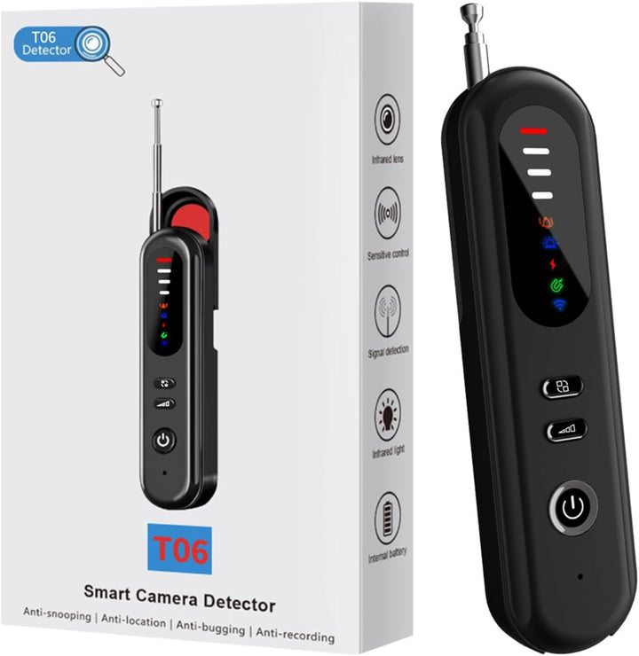 Lonazhna Detectores de cámara oculta 6 en 1 detector de
