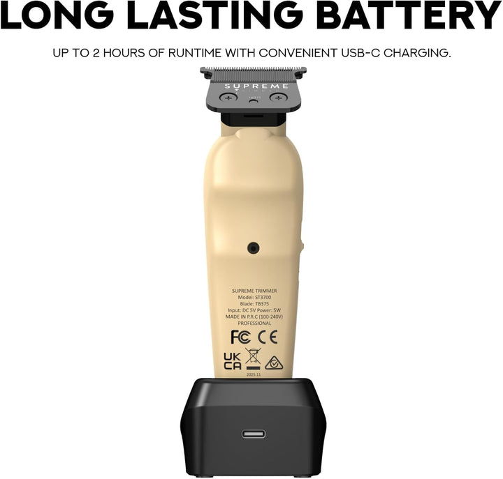 Supreme Trimmer Vader Lite ST3700 - Recortadora de barbero profesio...