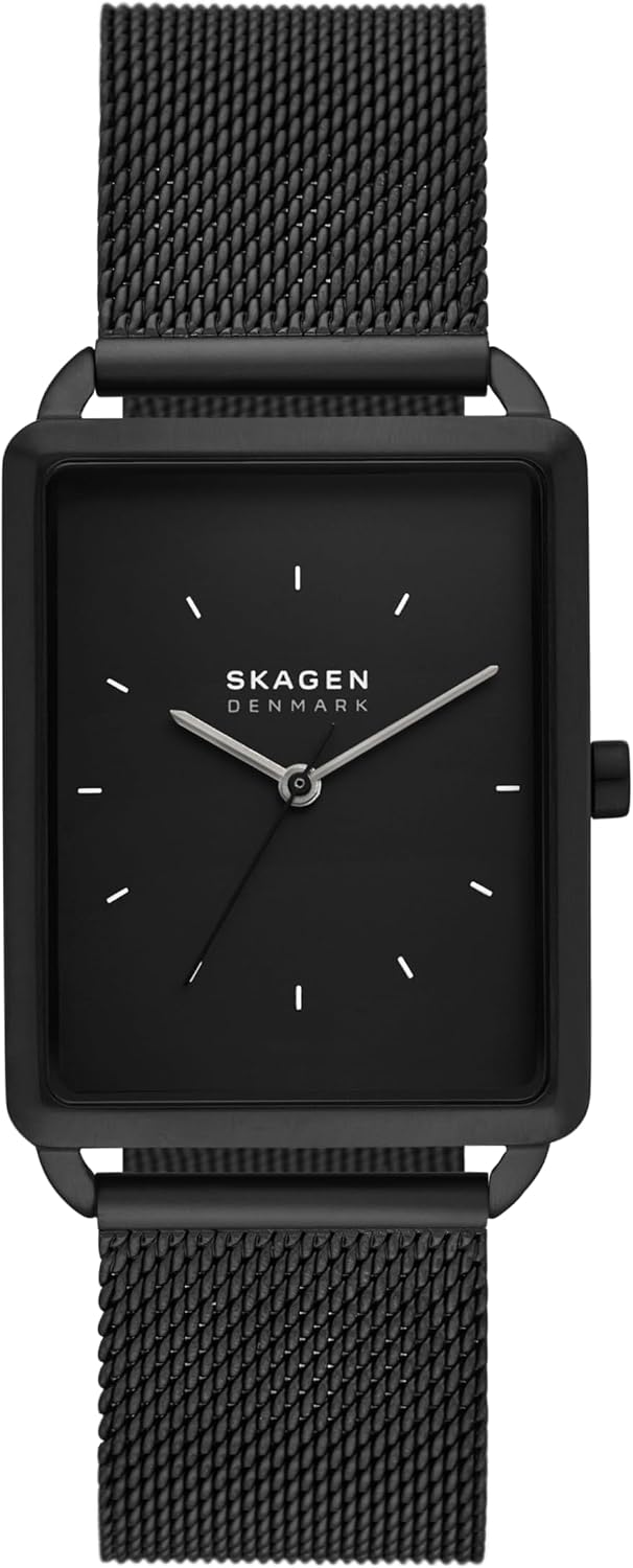 Skagen Hagen Reloj Rectangular de Acero Inoxidable para Hombre