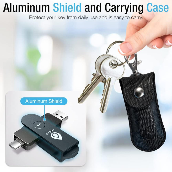 Llave de seguridad Thetis Pro FIDO2, llave de autenticación de dos...
